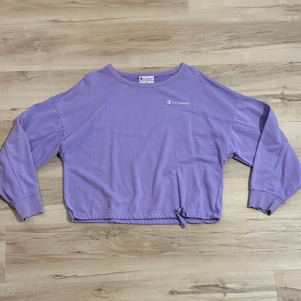 Champion Lavender Drawstring Sweatshirt